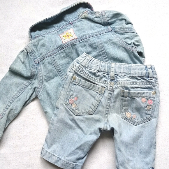 Jean Shorts & Jean Jacket Set - Picture 2 of 12